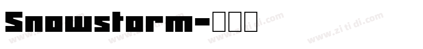 Snowstorm字体转换