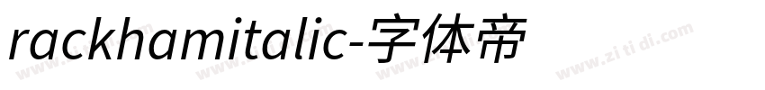 rackhamitalic字体转换