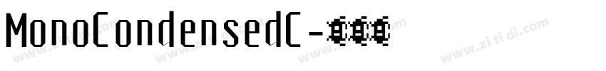 MonoCondensedC字体转换