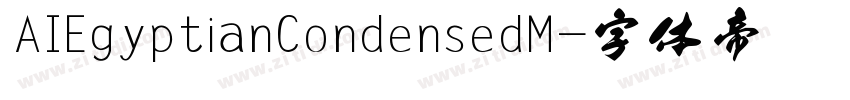 AIEgyptianCondensedM字体转换