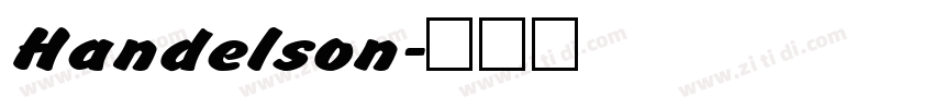 Handelson字体转换