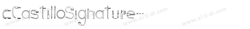 cCastilloSignature字体转换