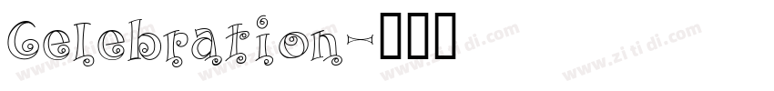 Celebration字体转换