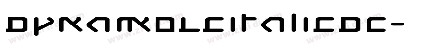 DynamoLcItalicDC字体转换