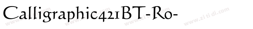 Calligraphic421BT-Ro字体转换