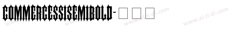 CommerceSSiSemiBold字体转换