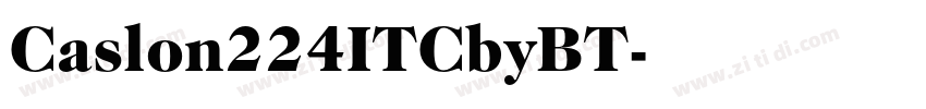 Caslon224ITCbyBT字体转换