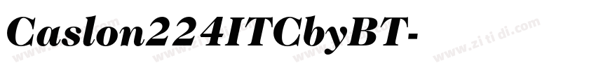 Caslon224ITCbyBT字体转换