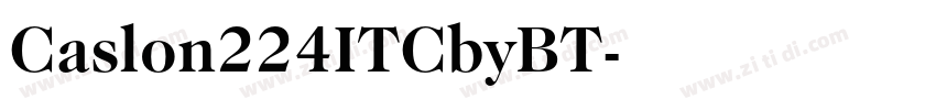 Caslon224ITCbyBT字体转换