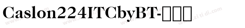 Caslon224ITCbyBT字体转换