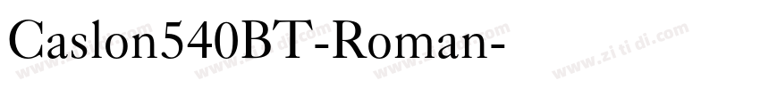 Caslon540BT-Roman字体转换