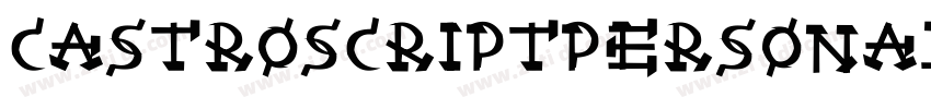 CastroScriptPERSONAL字体转换