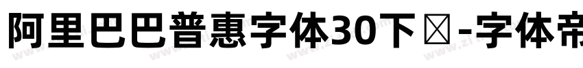 阿里巴巴普惠字体30下载字体转换