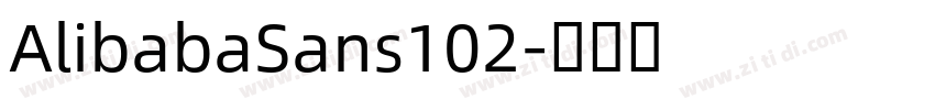 AlibabaSans102字体转换