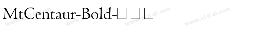 MtCentaur-Bold字体转换