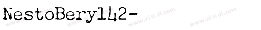 NestoBeryl42字体转换