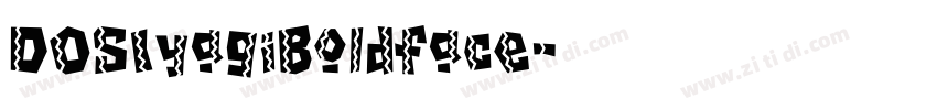 DOSIyagiBoldface字体转换