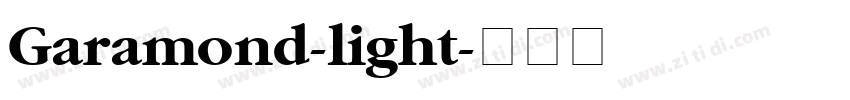 Garamond-light字体转换