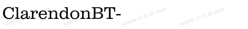 ClarendonBT字体转换