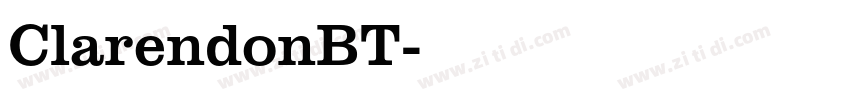 ClarendonBT字体转换