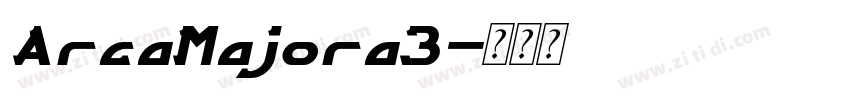 ArcaMajora3字体转换