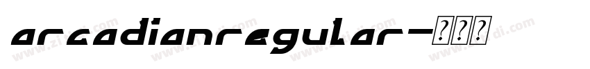 arcadianregular字体转换