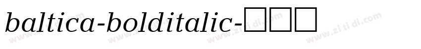 baltica-bolditalic字体转换