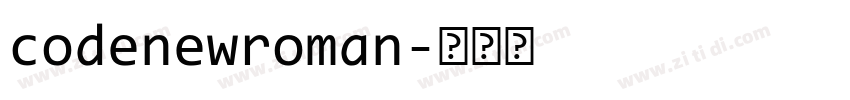 codenewroman字体转换