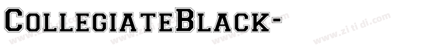 CollegiateBlack字体转换