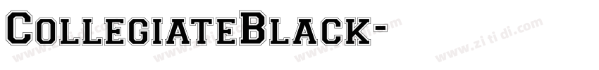 CollegiateBlack字体转换