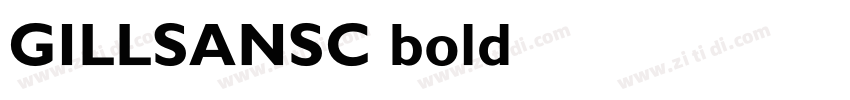 GILLSANSC-bold字体转换