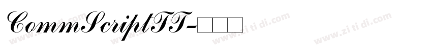 CommScriptTT字体转换