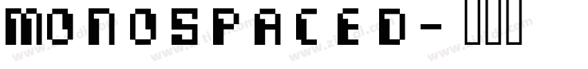 Monospaced字体转换