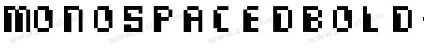 MonospacedBold字体转换