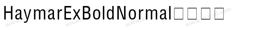 HaymarExBoldNormal字体转换