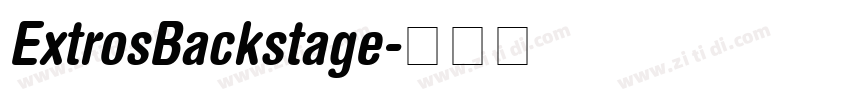 ExtrosBackstage字体转换