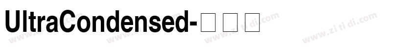 UltraCondensed字体转换