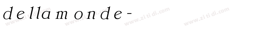 dellamonde字体转换