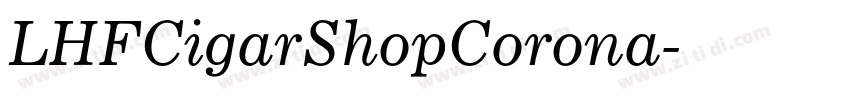 LHFCigarShopCorona字体转换