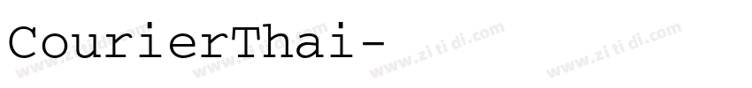 CourierThai字体转换