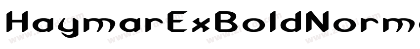 HaymarExBoldNormal字体转换