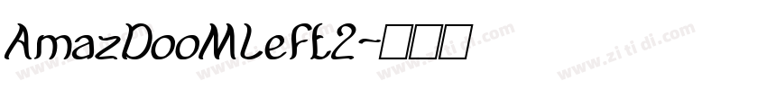 AmazDooMLeft2字体转换