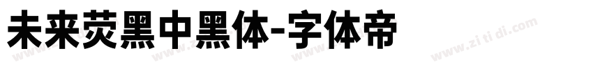 未来荧黑中黑体字体转换