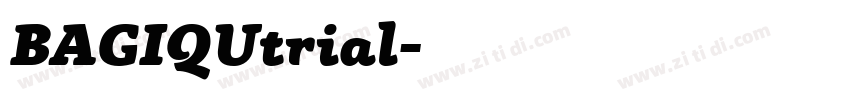 BAGIQUtrial字体转换