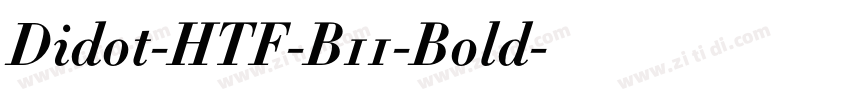 Didot-HTF-B11-Bold字体转换