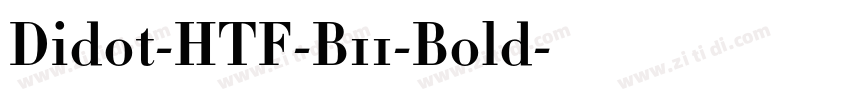 Didot-HTF-B11-Bold字体转换