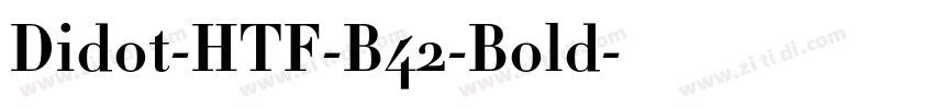 Didot-HTF-B42-Bold字体转换