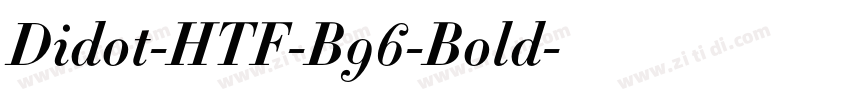 Didot-HTF-B96-Bold字体转换