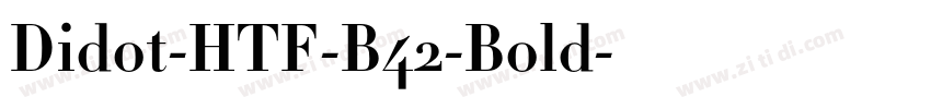 Didot-HTF-B42-Bold字体转换