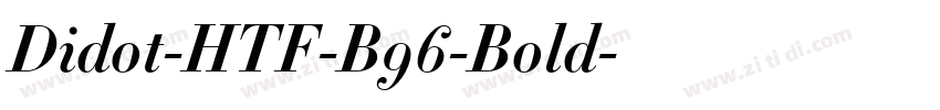 Didot-HTF-B96-Bold字体转换